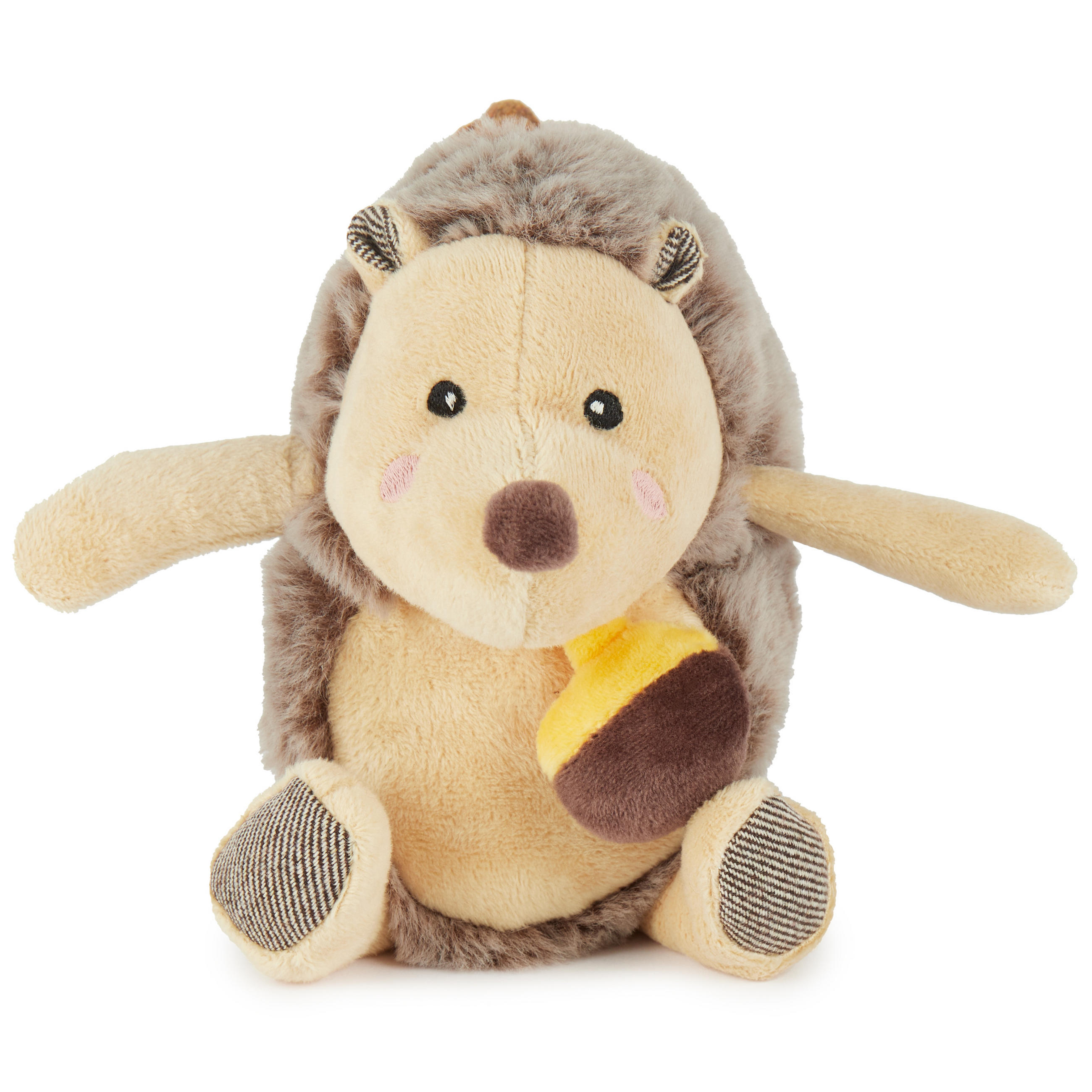 MUSIKSPIELUHR Igel - ab Geburt - Braun, Textil (12/20cm) - Bieco Spielwaren