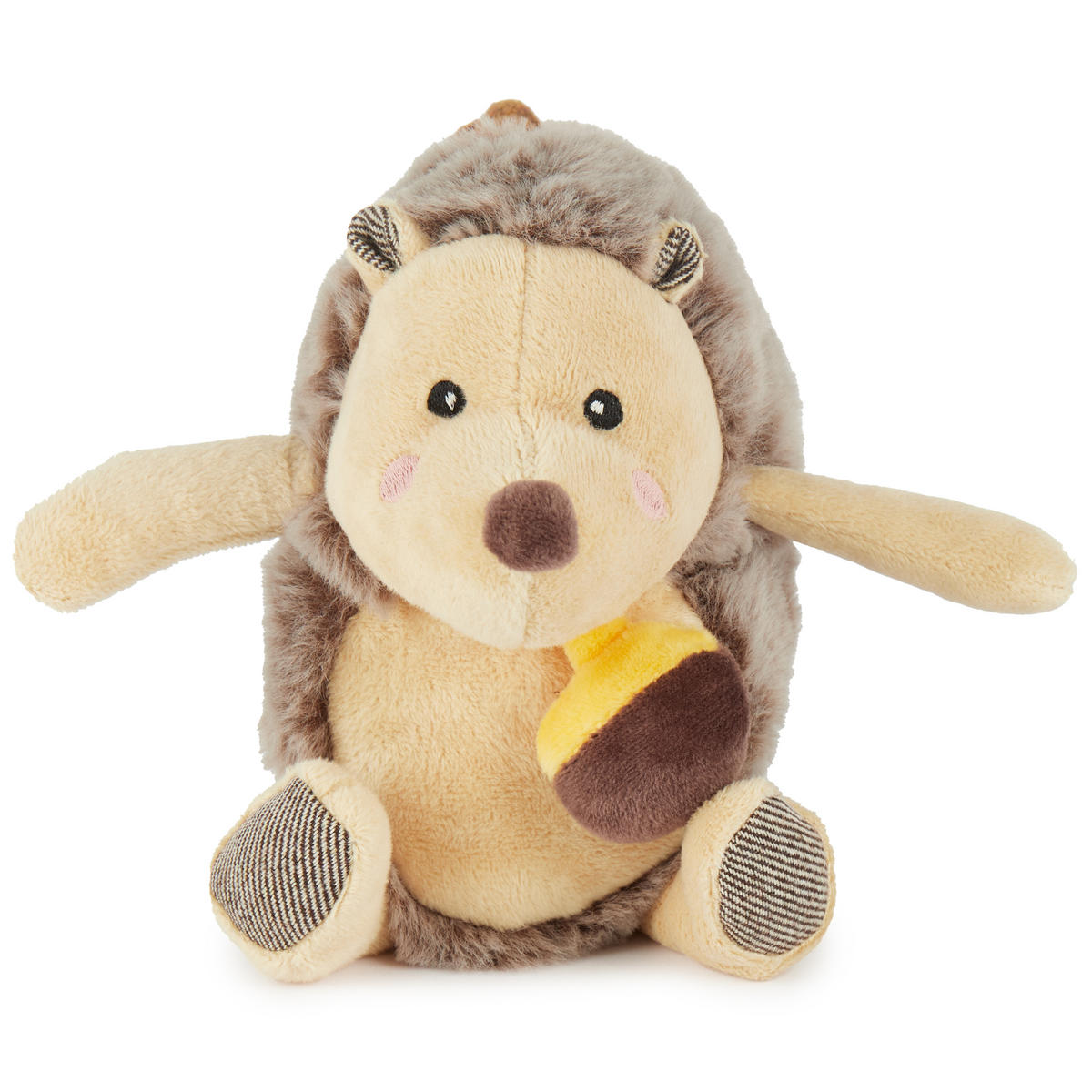 MUSIKSPIELUHR Igel - ab Geburt - Braun, Textil (12/20cm) - Bieco Spielwaren