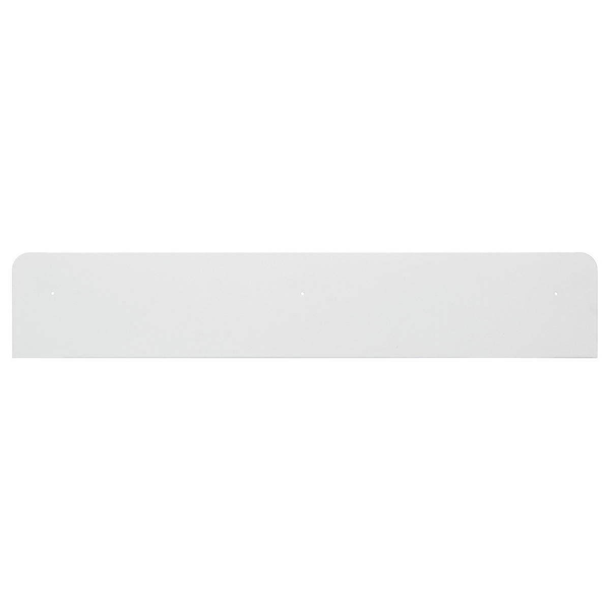 WANDBOARD - Eisen - Weiß, Metall (100/18/18cm) - home24