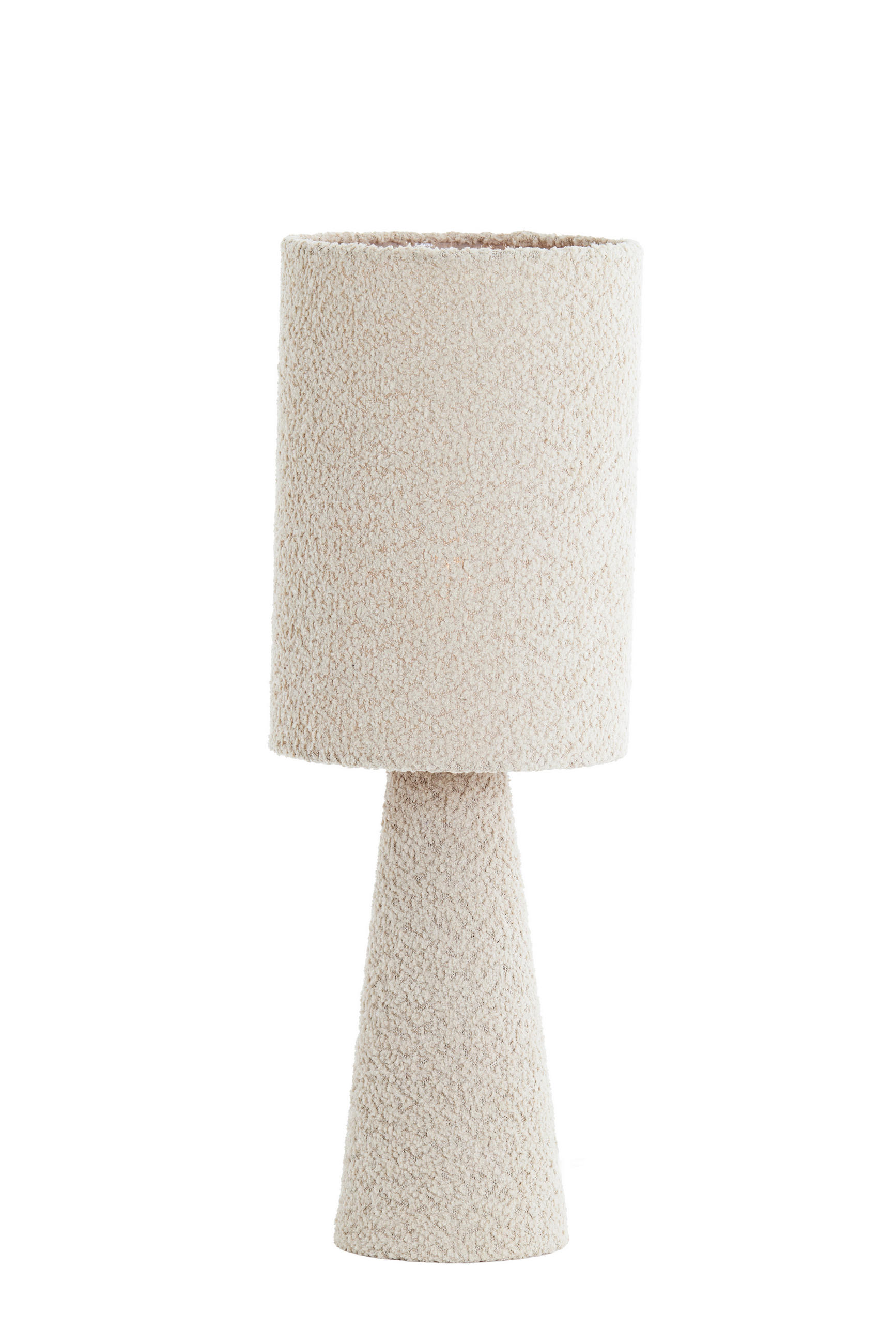 TISCHLAMPE Micky Braun Ø20/58 cm - Beige, Textil (20/20/58cm) - Light & Living