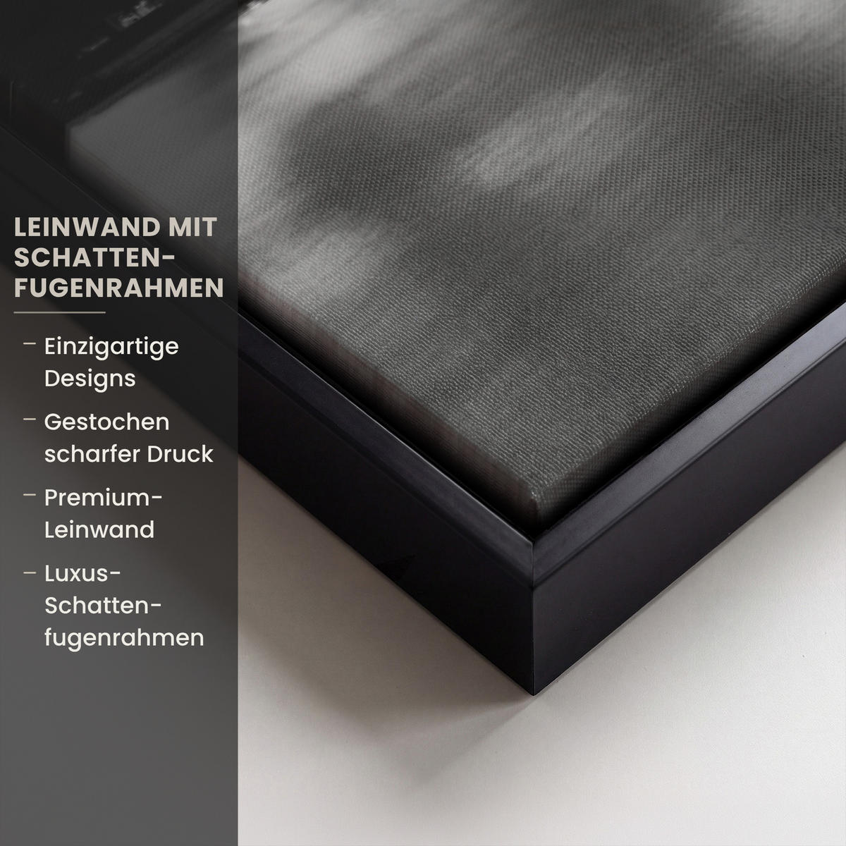 LEINWAND Bilder mit Rahmen - New York - Brücke - Brooklyn - Schwarz und weiß - Architektur - 60x40 - Schwarz, Textil (60/40cm) - MuchoWow