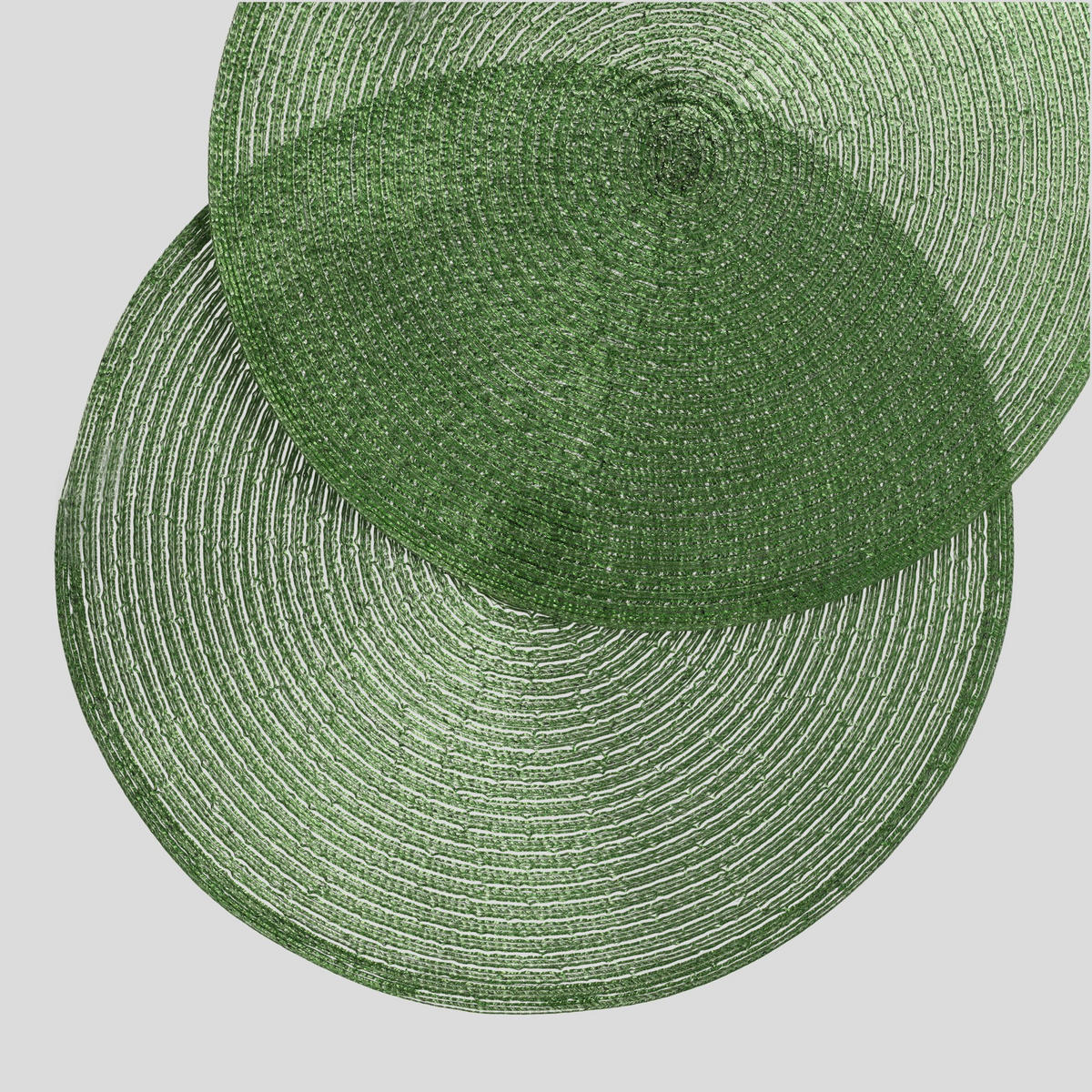 TISCHSET Glitter - Dunkelgrün, Textil (38cm) - home&you