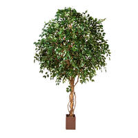 KUNSTBAUM Künstlicher Ficus Baum - Nero 315 cm - Grün, Kunststoff (315cm) - aplanta
