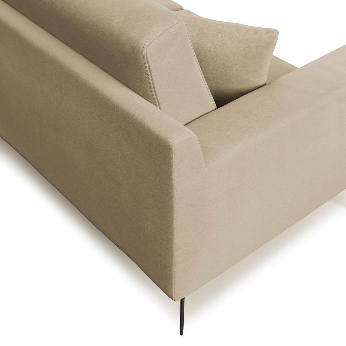 LINEARSOFA Prestige - Beige, Textil (146/95/91cm) - Divani.store