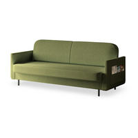 SCHLAFSOFA - POUCH - Grün - Aragon 39 - Grün, Holzwerkstoff (221/87/84cm) - Möblo