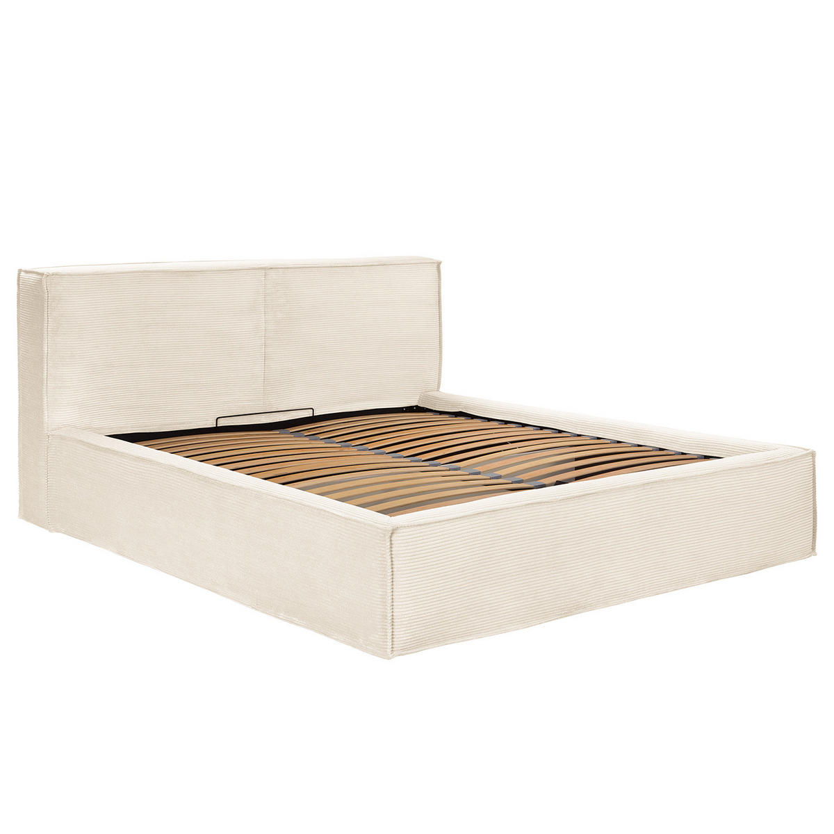 POLSTERBETT - Creme, Textil (220/200cm) - home24