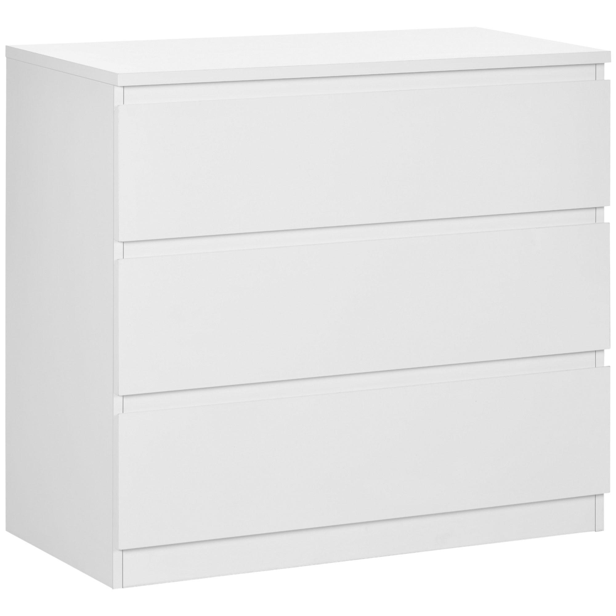KOMMODE Weiß 80/39/73 cm - Weiß, Holzwerkstoff (80/73/39cm) - PANGIVO