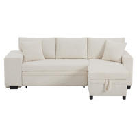ECKSOFA DE-33360 L-Form mit USB und Stauraum Beige - Beige, Holzwerkstoff (231/131.5cm) - ComfortXL
