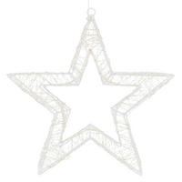 WEIHNACHT STERN 50 cm - Weiß, Metall (8/50/50cm)