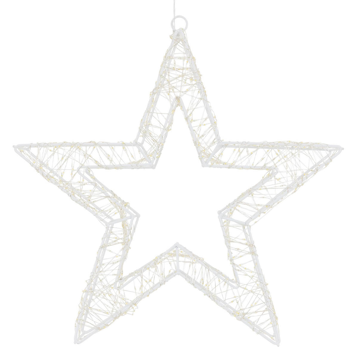 WEIHNACHT STERN 50 cm - Weiß, Metall (8/50/50cm)