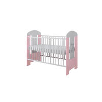 GITTERBETT Kleine Prinzessin - Pink/Weiß, Holzwerkstoff (60/120cm) - kiki design