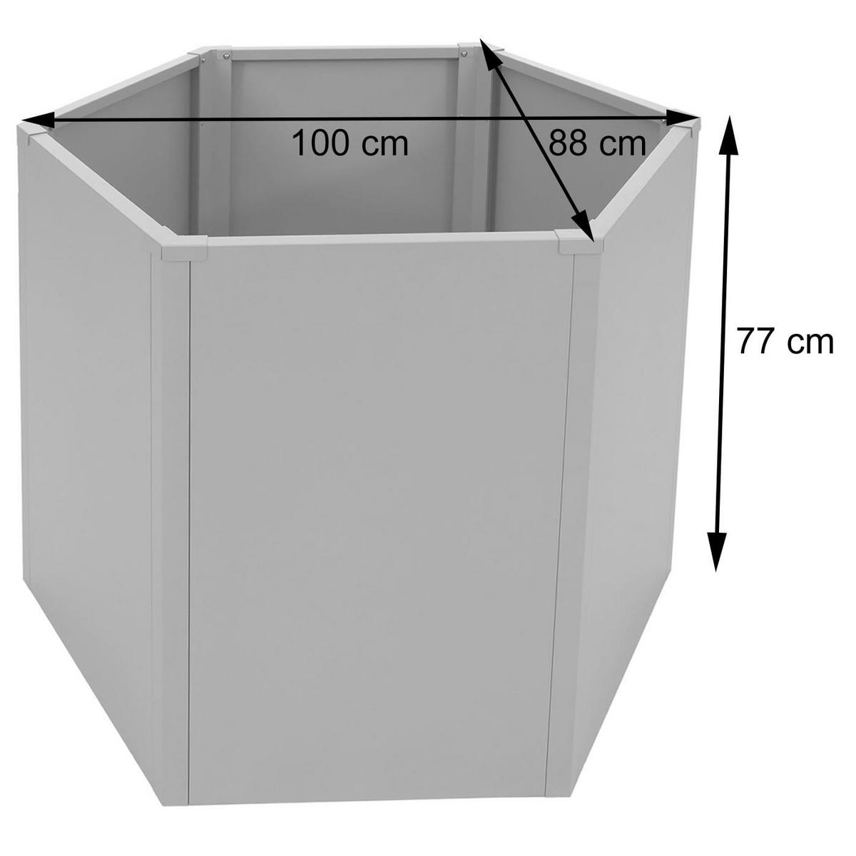 HOCHBEET Grün - Grün, Metall (100/77/88cm) - MCW