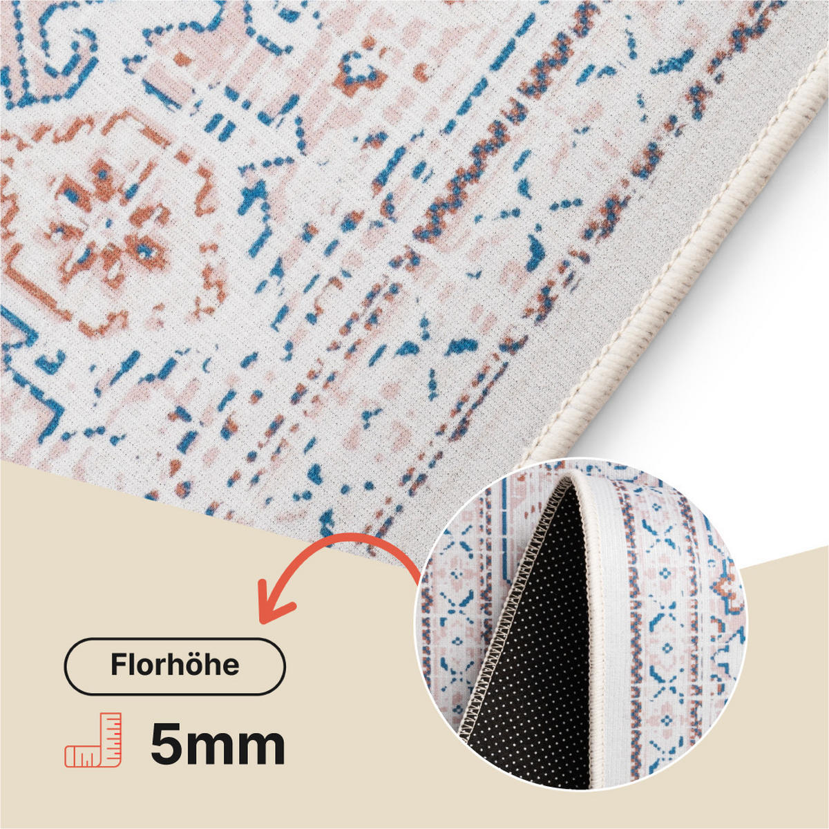 TEPPICH NORA Multicolor 180/250 cm - Multicolor, Textil (180/250cm) - Tapiso