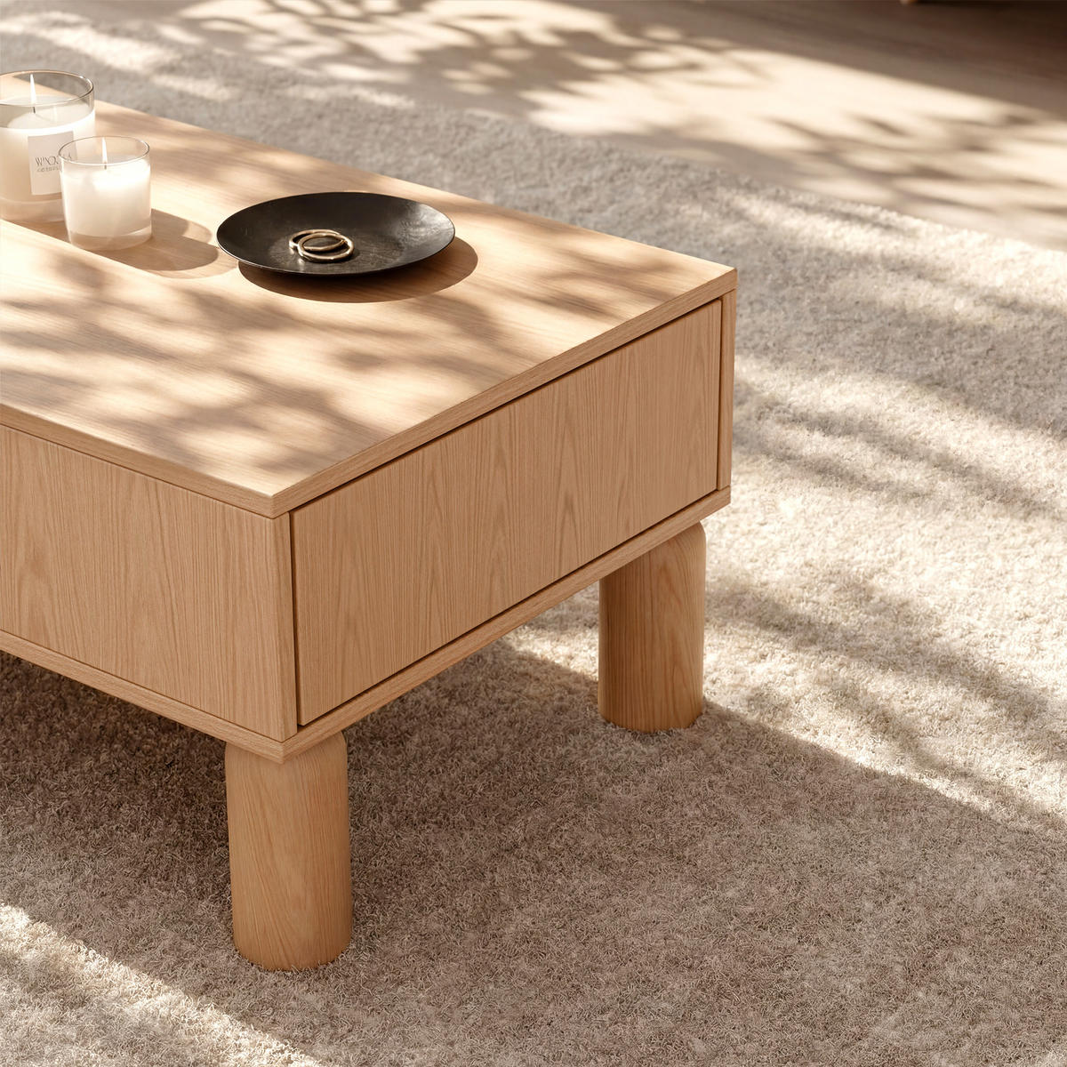 COUCHTISCH SENA - Eichefarben, Holzwerkstoff (40.6/110/61.6cm) - Idohome