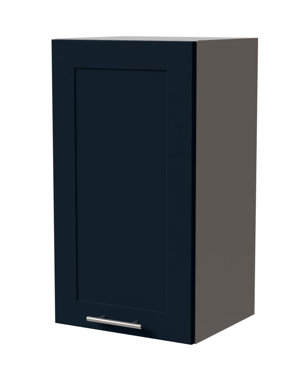 HÄNGESCHRANK Oslo W2/40 Grau / Indigo Matt 40 / 32,5 / 72cm - Dunkelblau/Grau, Holz/Holzwerkstoff (40/72/32.5cm) - Feldmann-Wohnen