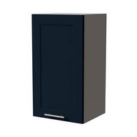 HÄNGESCHRANK Oslo W2/40 Grau / Indigo Matt 40 / 32,5 / 72cm - Dunkelblau/Grau, Holz/Holzwerkstoff (40/72/32.5cm) - Feldmann-Wohnen