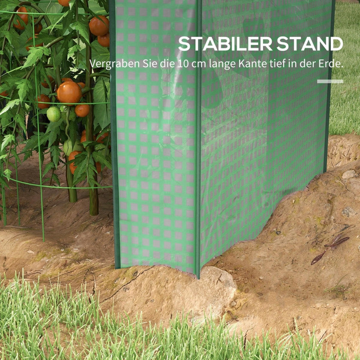 GEWÄCHSHAUS aus Stahl 100x80x150 cm in Grün mit 2 Türen - Grün, Metall (80/150/100cm) - Modfu