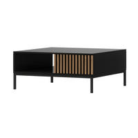 KLUB STOLIĆ Melchior Crna - crna, drvni materijal (80/80/35cm) - Petits-meubles