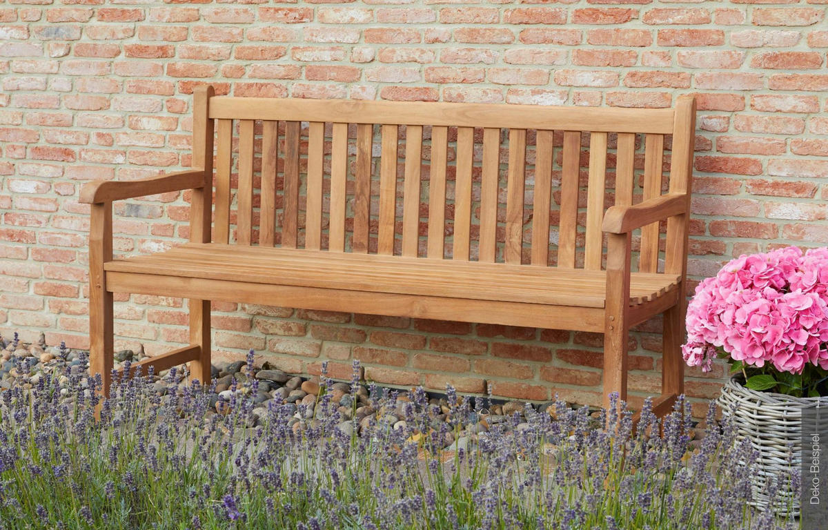 GARTENBANK Colorado 150 cm, Teak, Holz, Natur - Naturfarben, Holz (150/92/55cm) - dasmöbelwerk