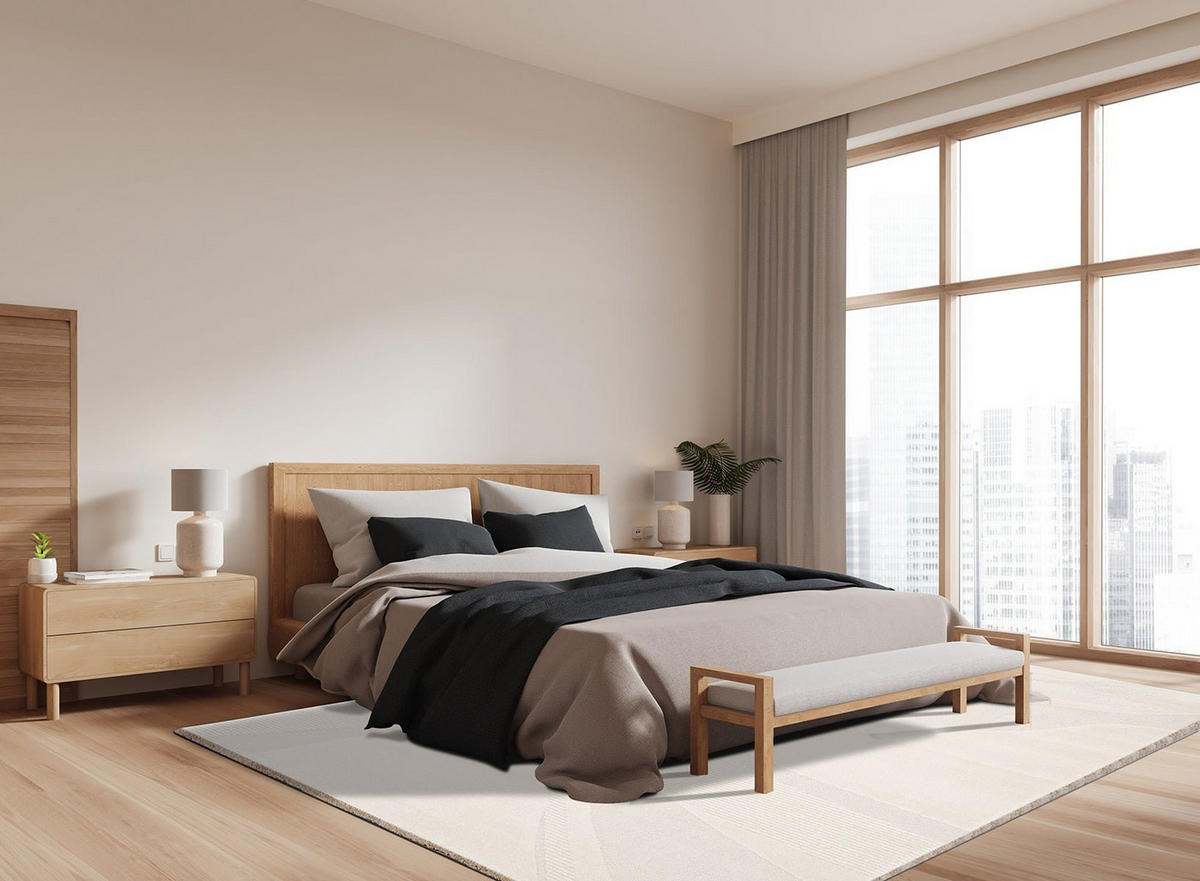 TEPPICH sehr weich grafisch beige - Beige, Textil (120/170cm) - AFK Living