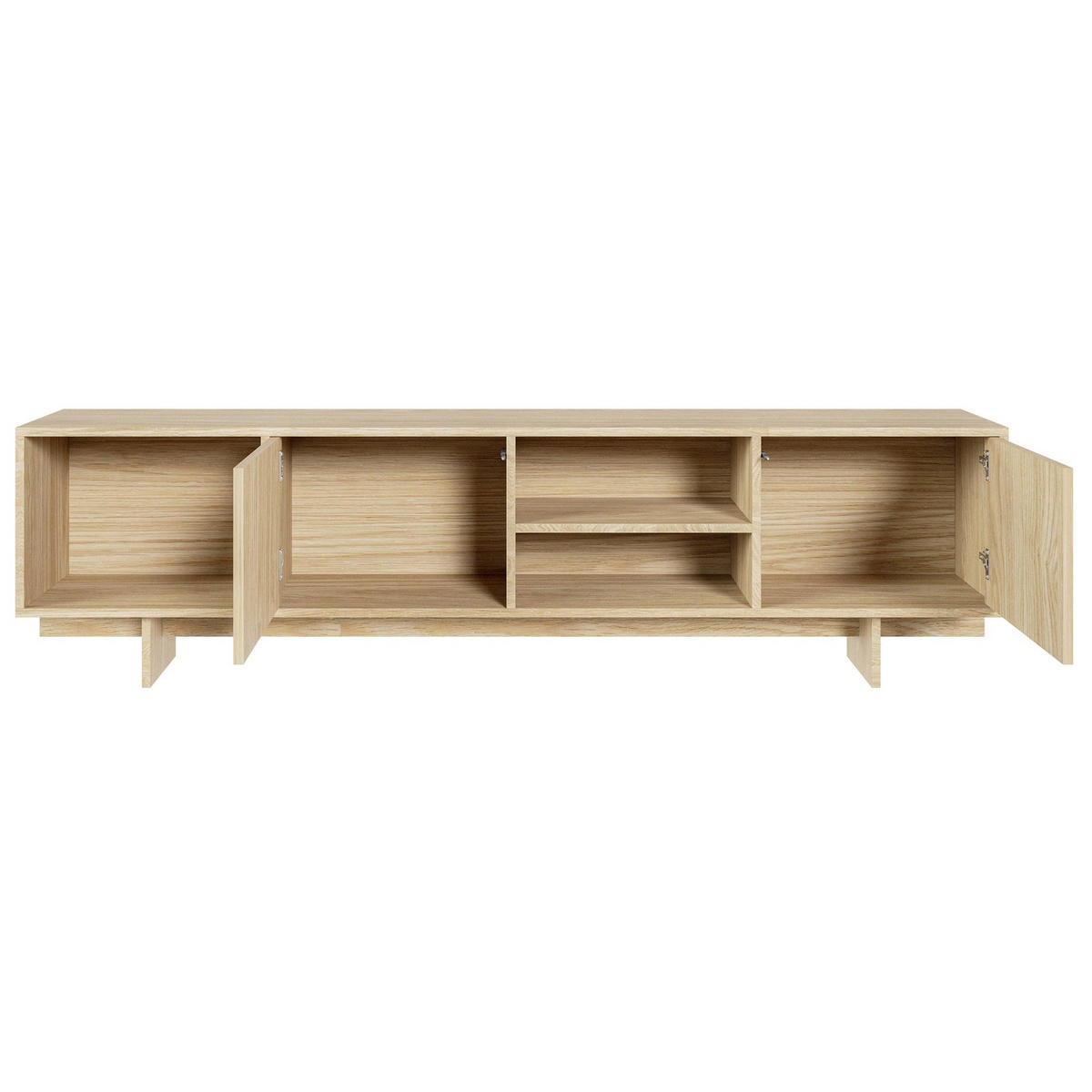 TV-STOLEK Sanva Olejovaný dub 200 cm - barva dubu, kompozitní dřevo (200/55/35cm) - Selsey