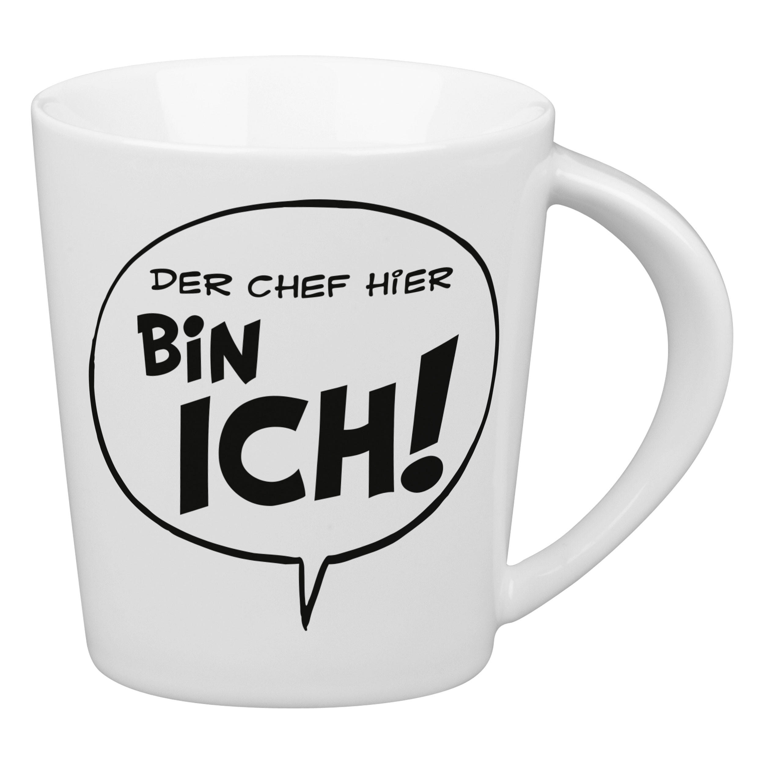 KAFFEEBECHER Asterix - Der Chef hier bin ich - Naturfarben, Keramik (0.38L) - Könitz