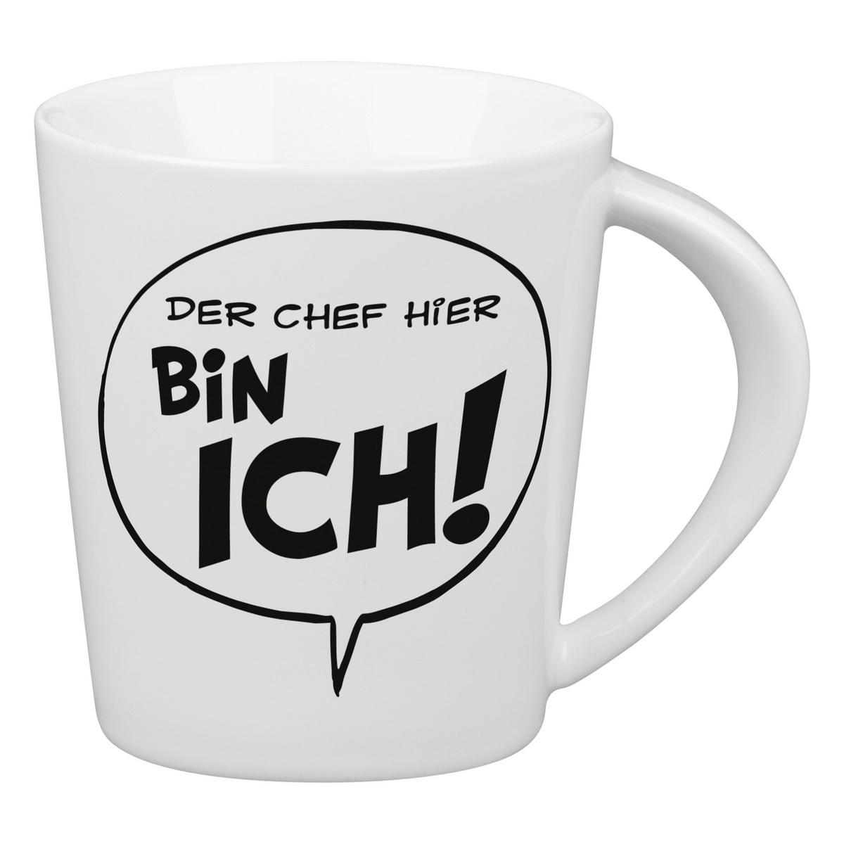 KAFFEEBECHER Asterix - Der Chef hier bin ich - Naturfarben, Keramik (0.38L) - Könitz
