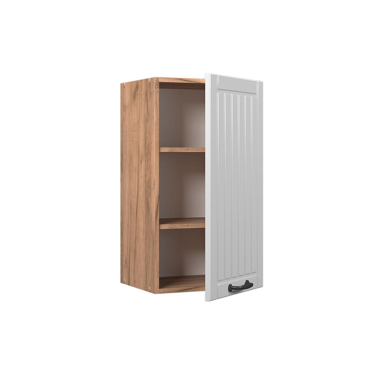 HÄNGESCHRANK Fame-Line Weiß Landhaus 40 cm - Honigeiche/Weiß, Holzwerkstoff (40/72/34.1cm) - Vicco
