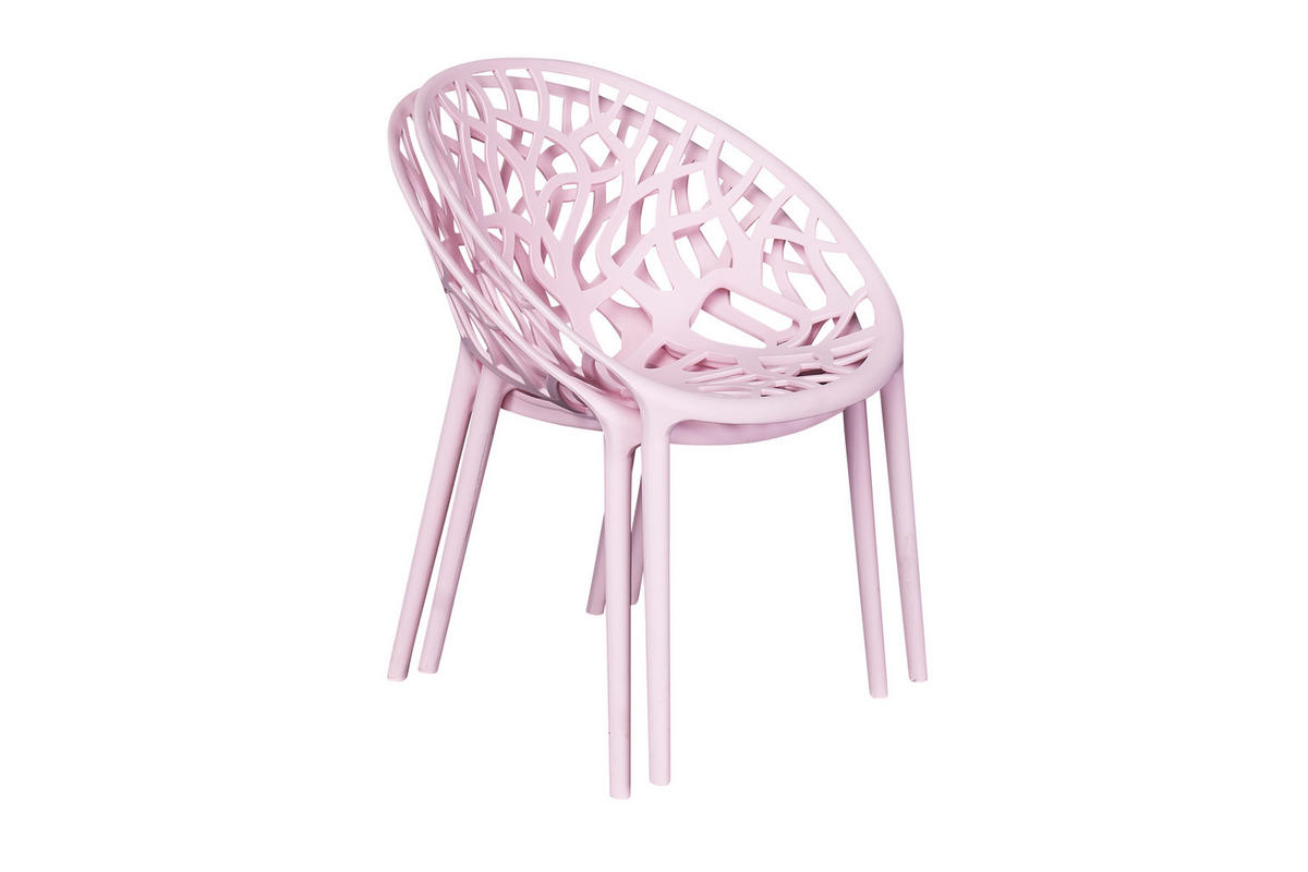 STAPELSTUHL Bilby 62x58x80 cm, Kunststoff, Rosa - Rosa, Kunststoff (58/80/62cm) - dasmöbelwerk