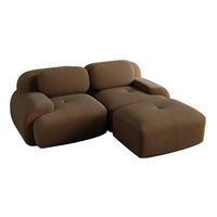 ECKSOFA modular rahmenlos Cord Braun - Braun, Kunststoff (178/208cm) - Meubliv