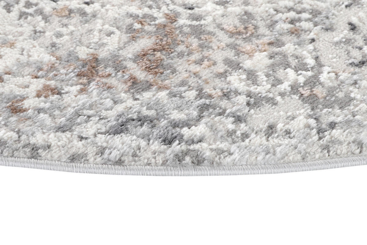 TEPPICH VALLEY Creme Rund 240/240 cm - Creme, Textil (240/240cm) - Tapiso