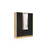 KLEIDERSCHRANK NOA - 150 cm - Eiche Artisan|Schwarz - Schwarz/Eiche Artisan, Holzwerkstoff (150/200/51cm) - ALTDECOR
