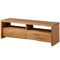 TV-BOARD Wildeiche 151x45x50 natur geölt PURE OAK #108 - Naturfarben, Holz (151/50/45cm) - Massivmoebel24