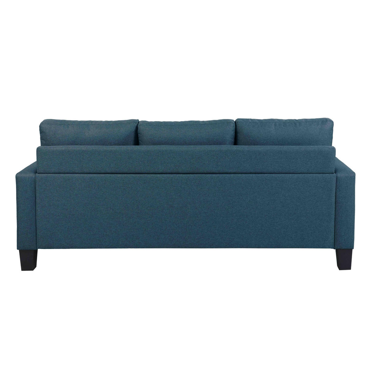 SOFA 3-Sitzer, Blau - Blau, Textil (128/85/192cm) - Oviala