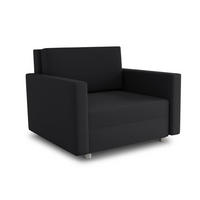 SCHLAFSOFA Pura Midi - Silberfarben/Schwarz, Holz/Kunststoff (102/83/105cm)