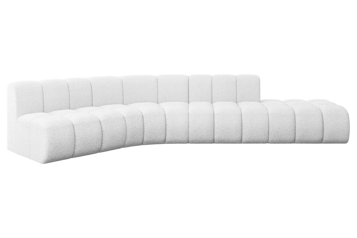 ECKSOFA modulares Sofa Brilo-L1 - 380x174x70 cm Weiß - Weiß, Holzwerkstoff/Textil (380/174cm) - ALTDECOR