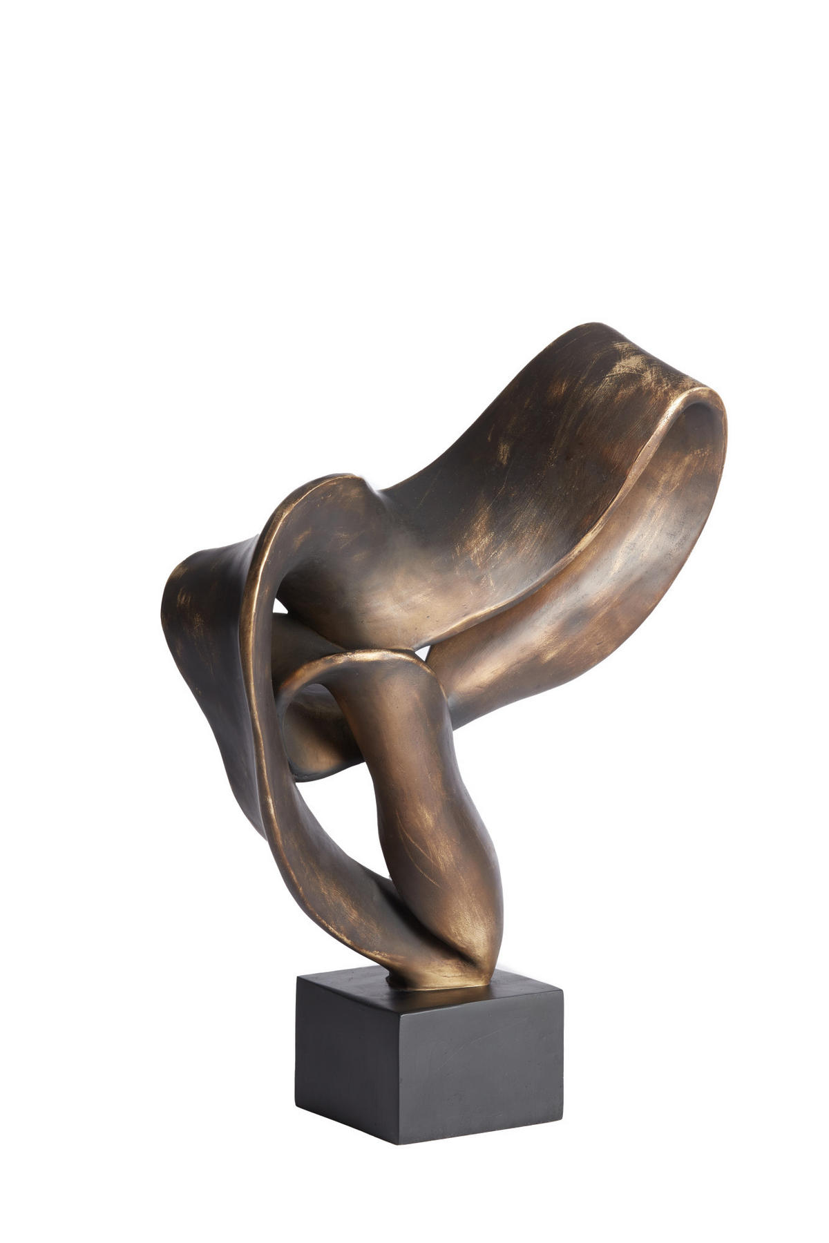 ORNAMENT Kajan Bronze 33/14,5/44,5 cm - Bronzefarben, Kunststoff (14.5/44.5/33cm) - Light & Living