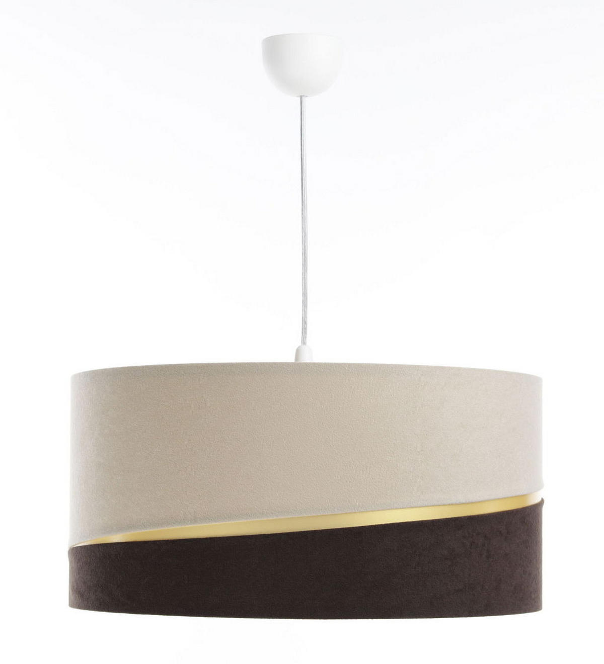 HÄNGELEUCHTE Beige 50/25 cm - Beige/Braun, Kunststoff (50/0.4/25cm) - ONZENO
