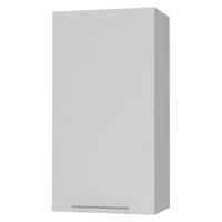 KÜCHENHÄNGESCHRANK Kvantum W4/50 Weiß Matt / Grau Matt 50 / 32,5 / 96cm - Weiß/Grau, Holz/Holzwerkstoff (50/96/32.5cm) - Feldmann-Wohnen