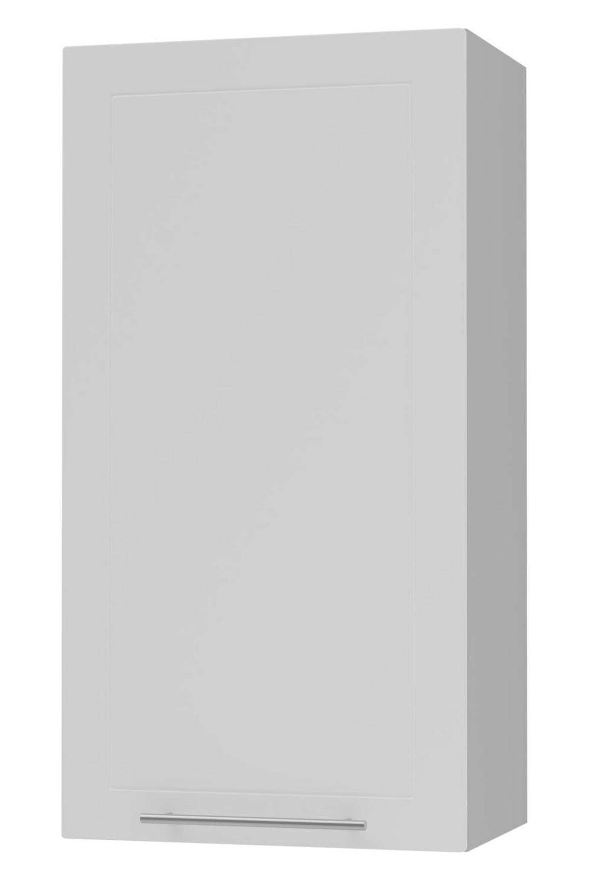 KÜCHENHÄNGESCHRANK Kvantum W4/50 Weiß Matt / Grau Matt 50 / 32,5 / 96cm - Weiß/Grau, Holz/Holzwerkstoff (50/96/32.5cm) - Feldmann-Wohnen