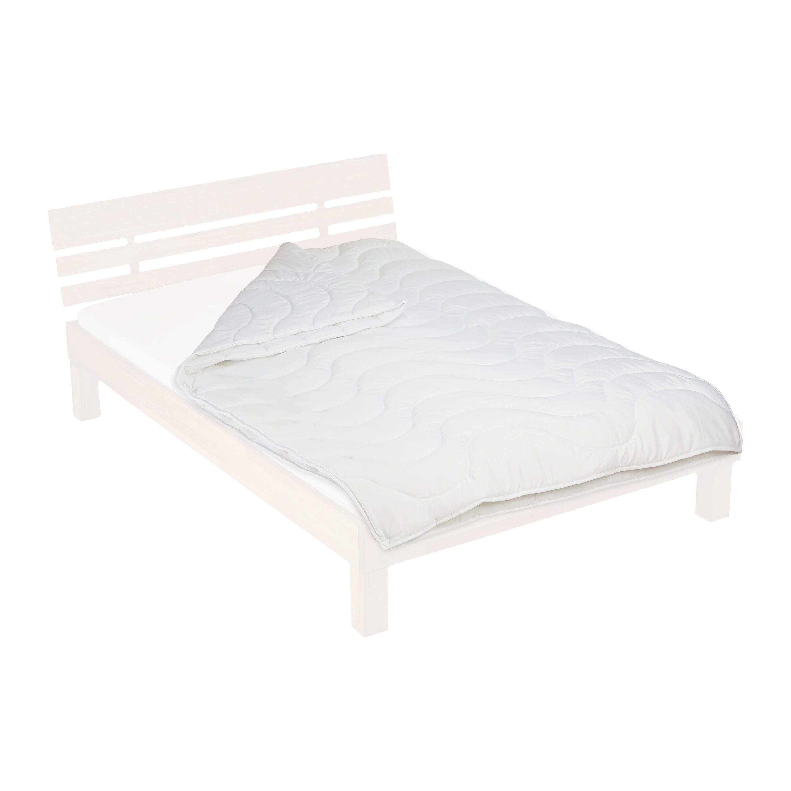 BETTDECKE - Weiß, Textil (135/200cm) - Relaxdays