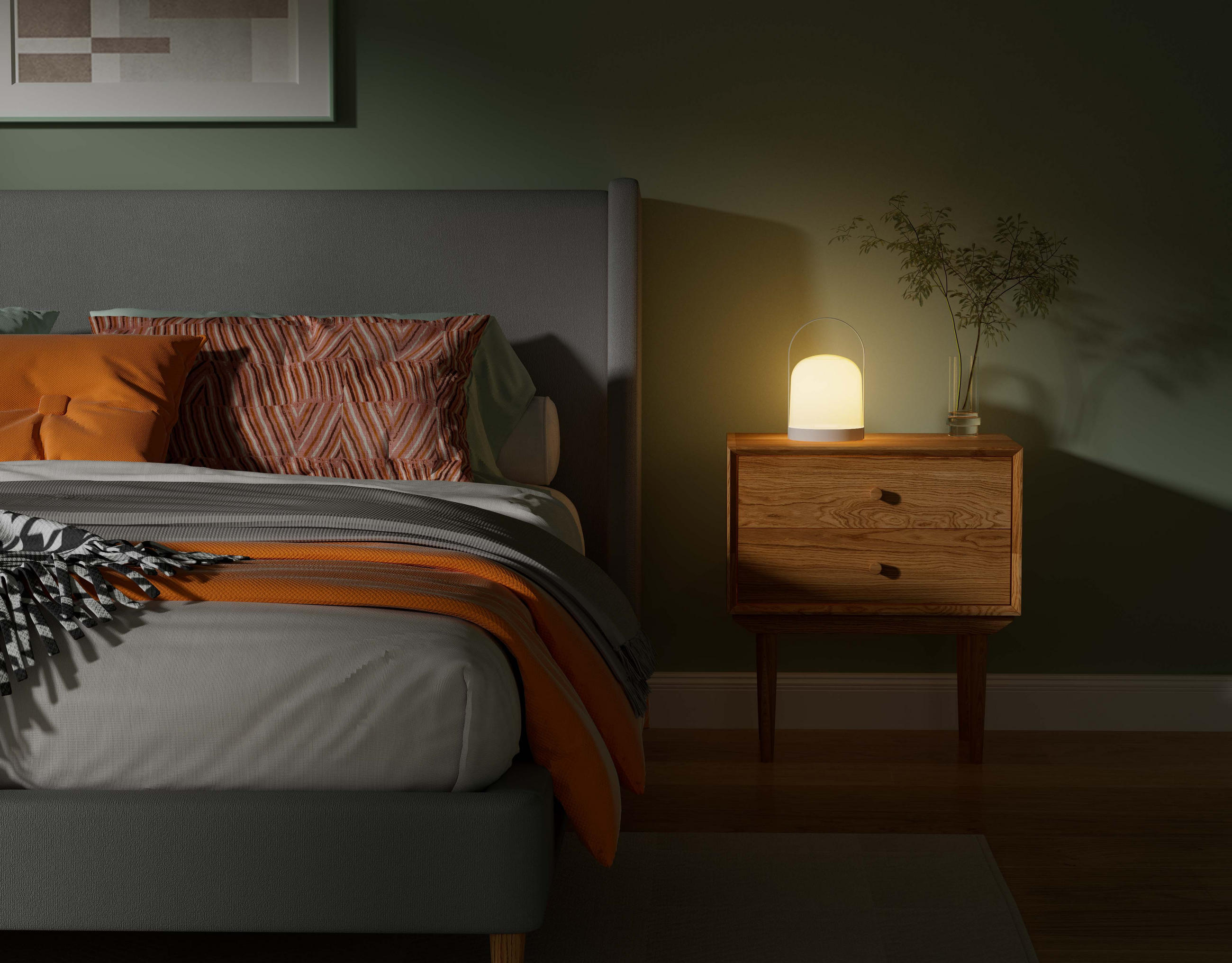 LED-BATTERIE-LATERNE - IP44 Spritzwassergeschützt für Innen und Außen in 3 Farben - Weiß, Kunststoff (13.3/13.3/21.3cm) - Northpoint