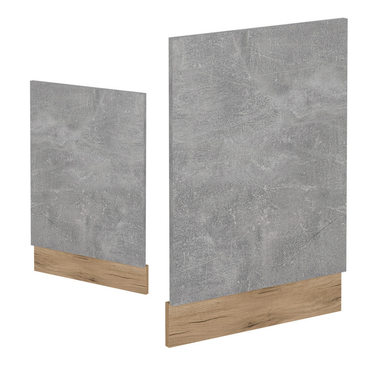 GESCHIRRSPÜLBLENDE R-Line Beton 45 cm , AP Anthrazit - Honigeiche/Schieferfarben, Holzwerkstoff (45/57.2/1.6cm) - Vicco