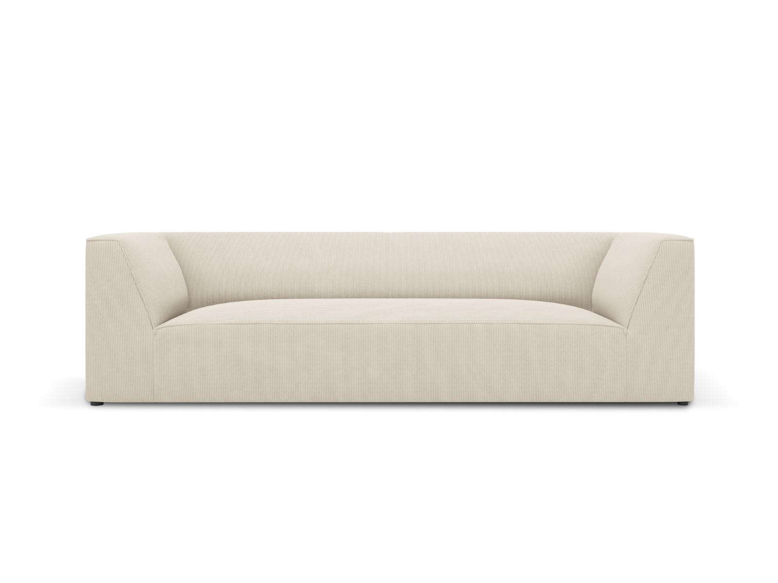 SOFA Ruby aus Cord leichtes beige 3 Sitzplätze - Creme, Textil (93/69/232cm) - Micadoni