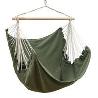 XL HÄNGESESSEL 155/125 cm Belastbar bis 100kg Olivgrün - Grün, Textil (125/140/155cm) - Amanka