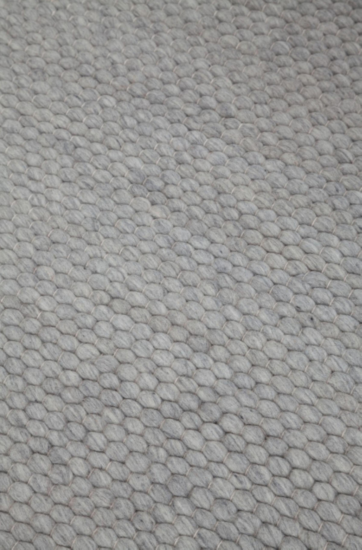 TEPPICH Wohn-/Schlafzimmer handgewebt Wolle PATSY Grau 160x230 cm - Grau, Naturmaterialien (160/230cm) - Novatrend