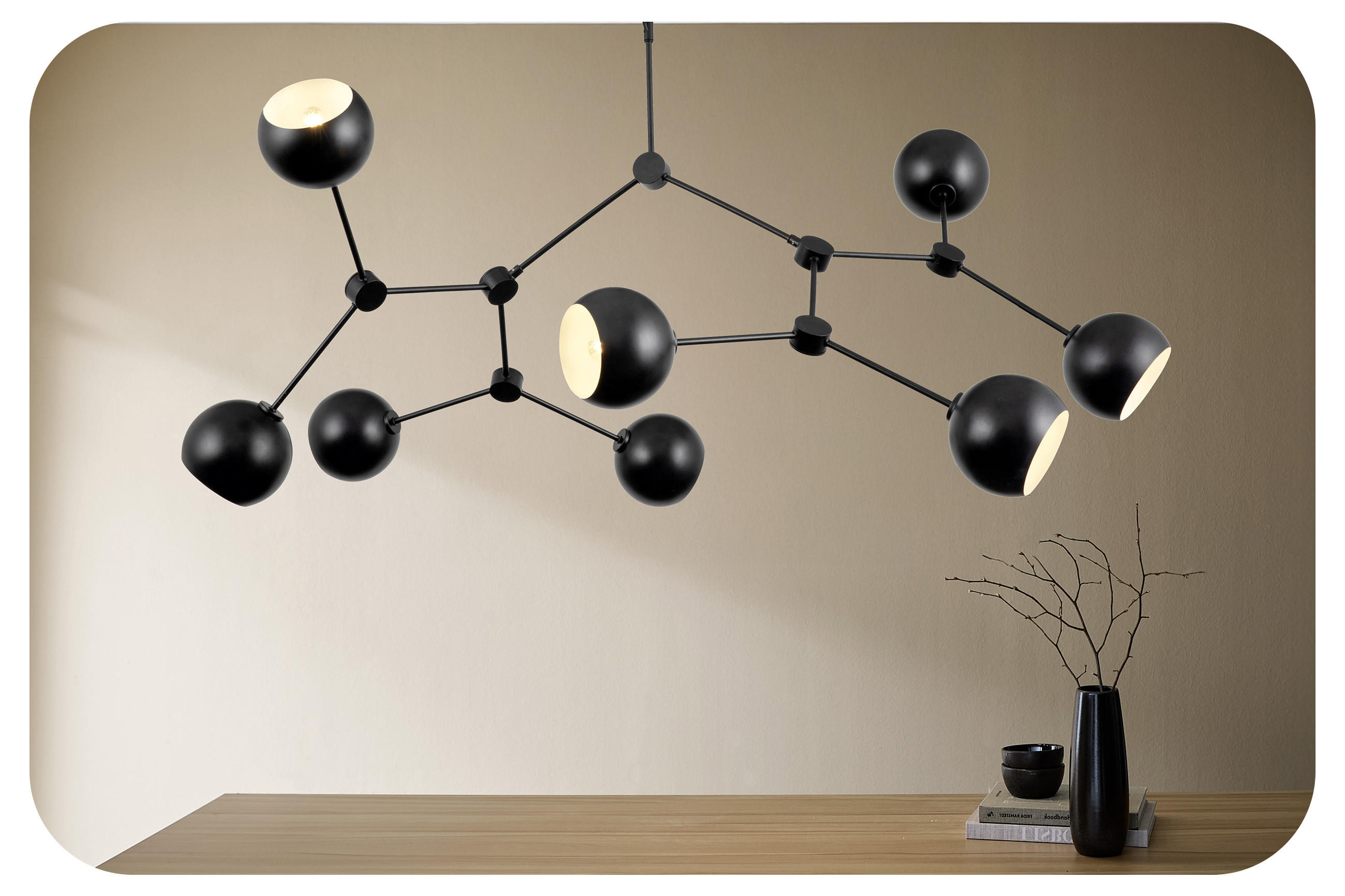 Leuchte im Molecular Design
