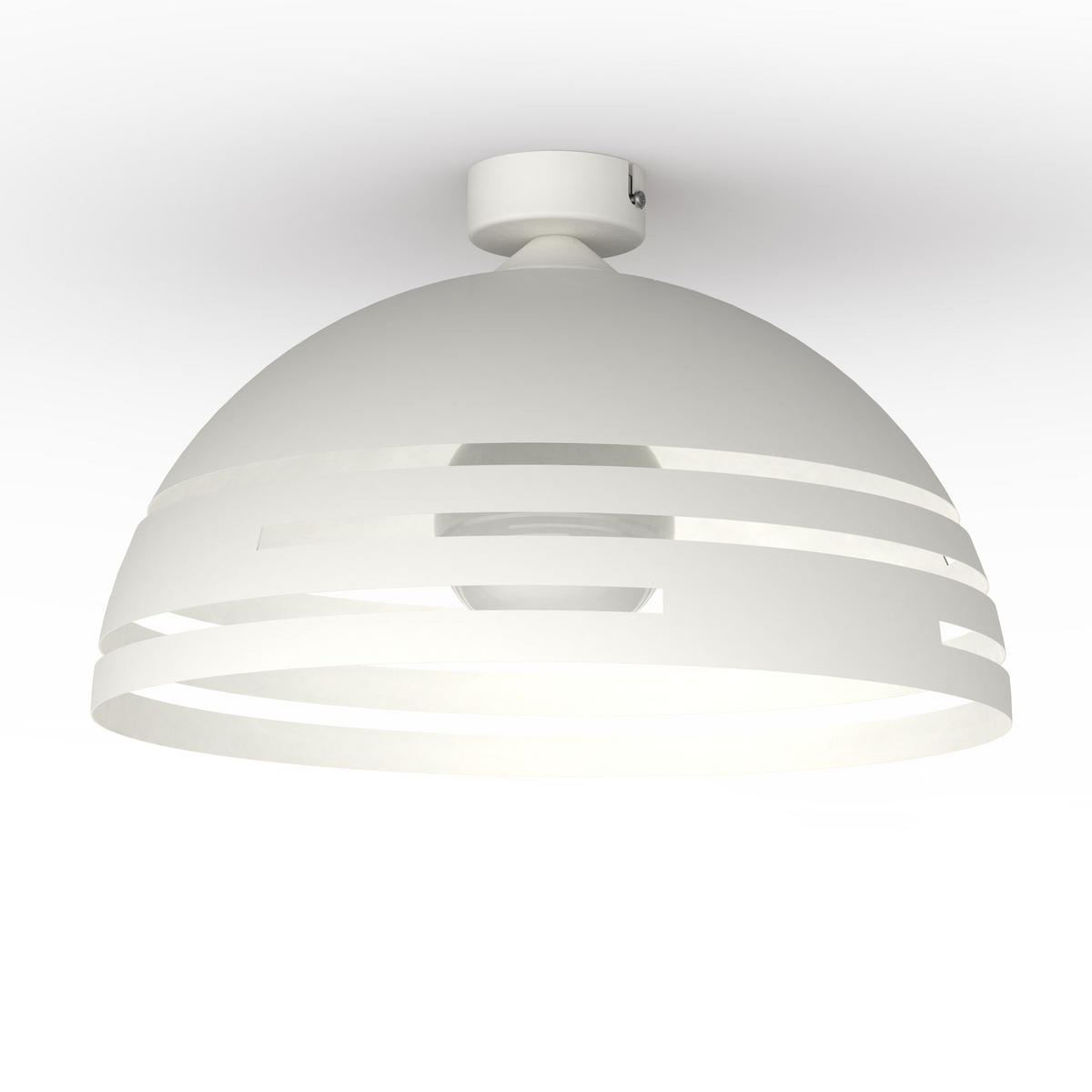 DECKENLEUCHTE - Weiß, Metall (40/40/20cm) - Lumicom