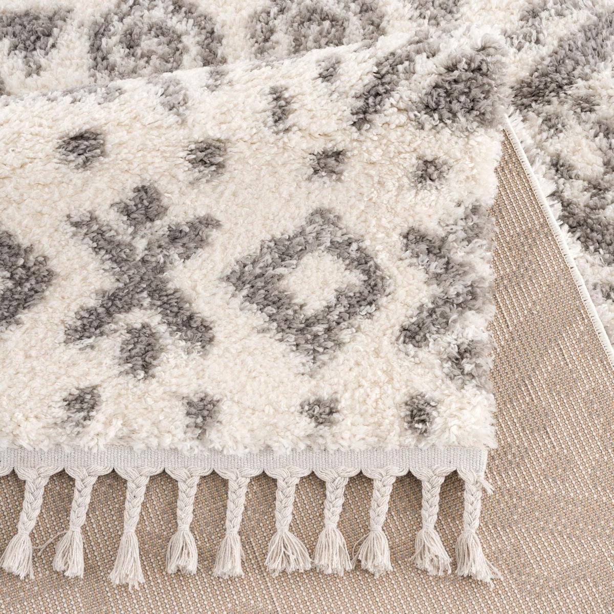 HOCHFLOR-TEPPICH Pulpy 541 Creme 200x290 cm - Creme, Textil (200/290cm) - carpet city