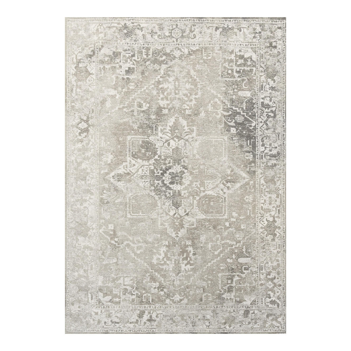 TEPPICH Suede Tabriz 170/240 cm - Grau, Textil (170/240cm) - Louis De Poortere
